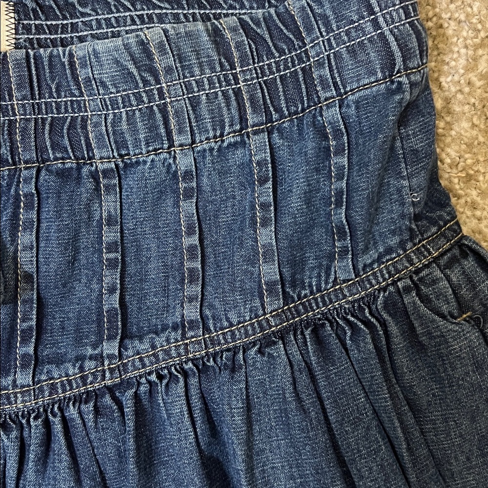 Free People We The Free Roselle Denim Mini Skirt in High Tide Women’s S - Picture 3 of 6